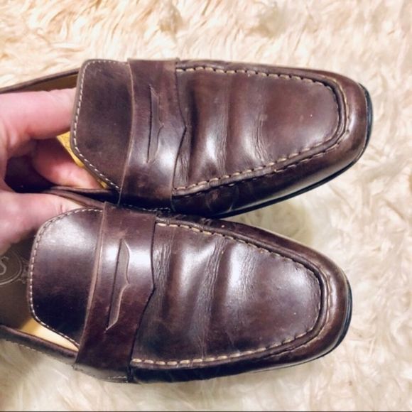 Tods Brown Leather Driving Moccasins main image 6